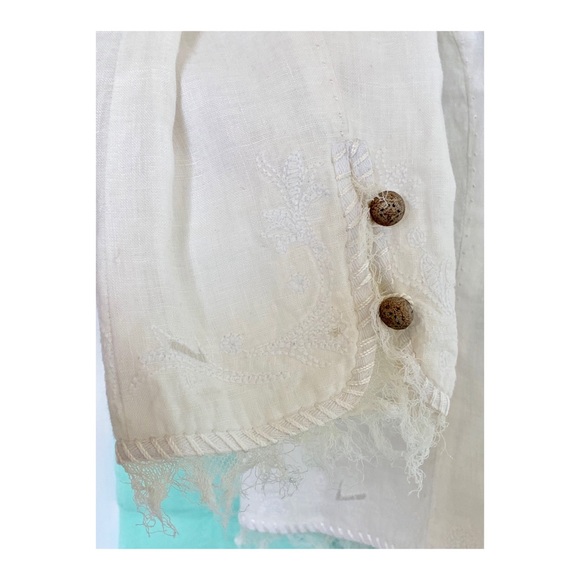 Elie Tahari Linen Button up Jacket M - Picture 5 of 5